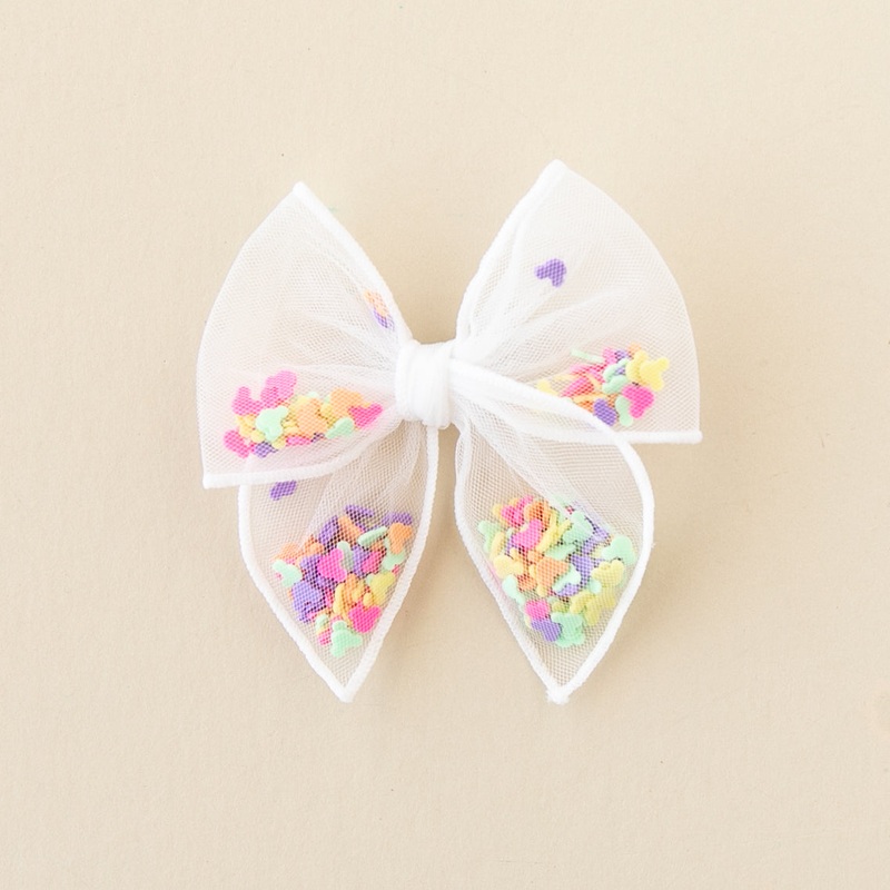 Pixie Dust | Petite Party Bow|Alligator Clip|Nylon Headband