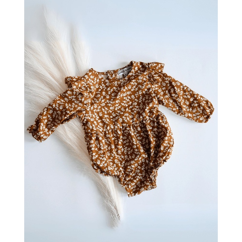 Rhodes Bubble Romper  – Russet Floral