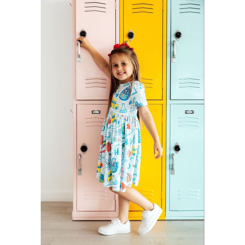 School Rules S/S Pocket Twirl Dress