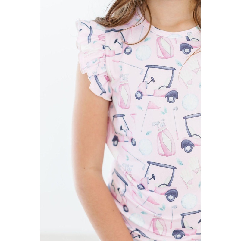 Tee Time S/S Ruffle Tee|6-12M|12-24M|2T|3T|4T|5/6|7/8|9/10