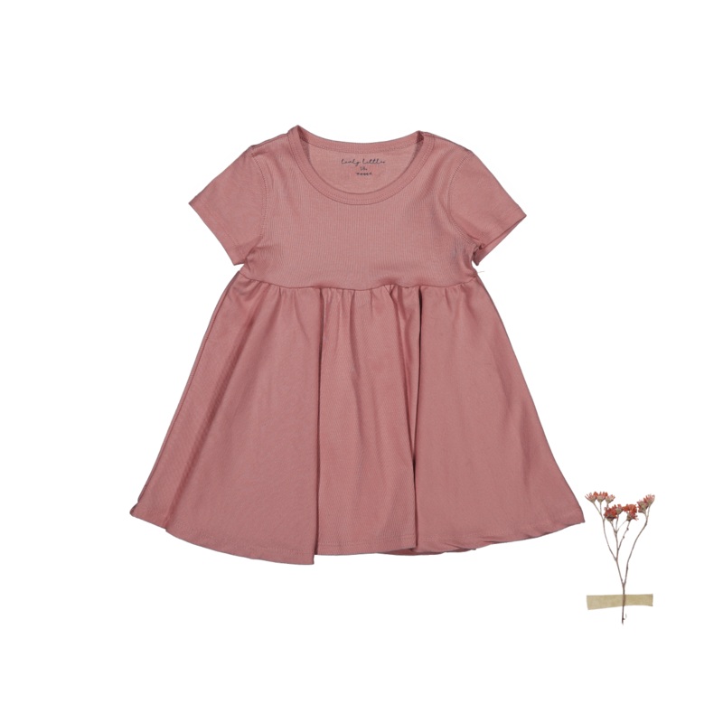 The Short Sleeve Dress – Rosewood