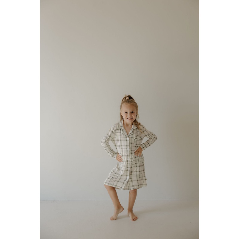Toddler Bamboo Sleeping Dress | Picnic Plaid