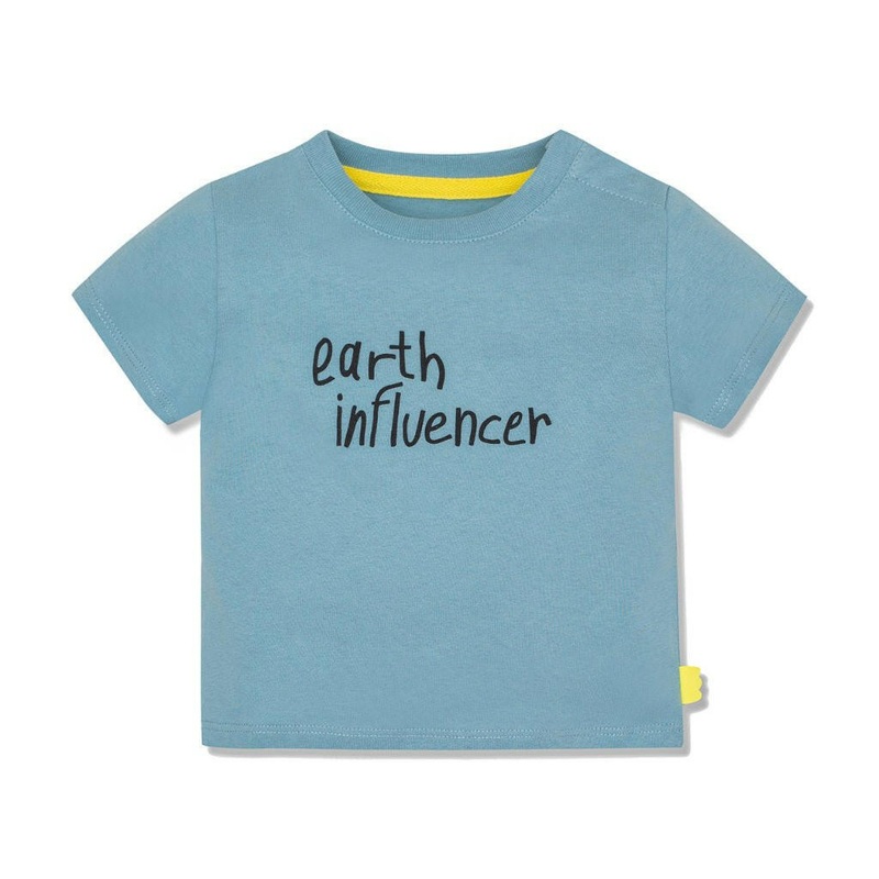 Earth influencer Baby T-Shirt|3/6M|6/12M|12/18M|18/24M|Slate Blue