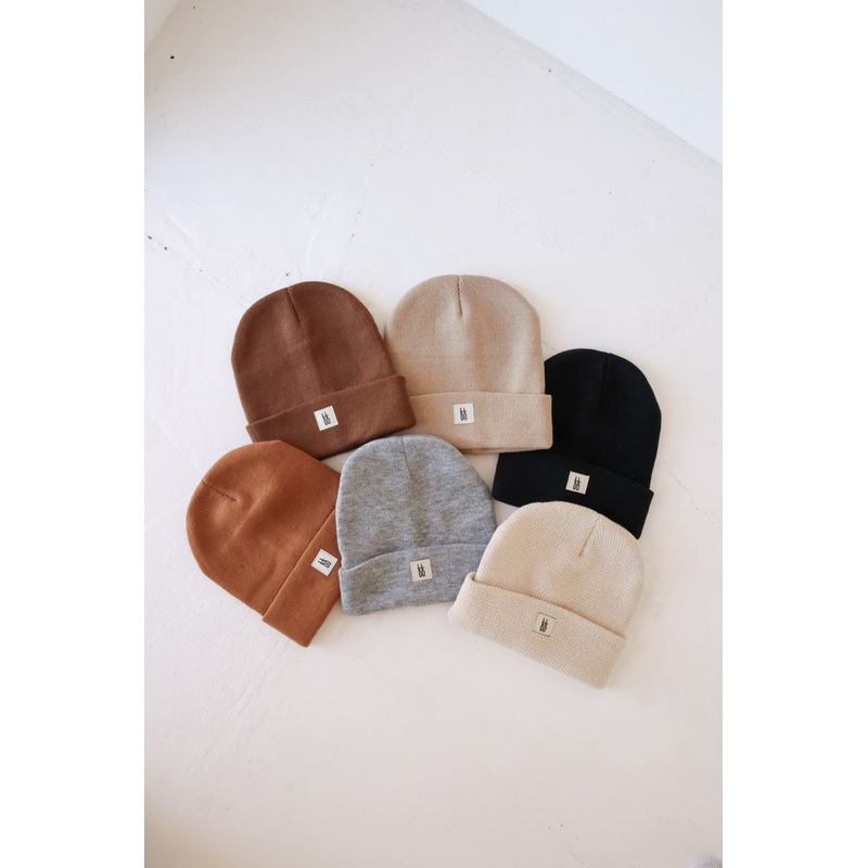 ff Knit Beanie | Adult|Chestnut|Taupe|Grey|Rust|Oatmeal|Black