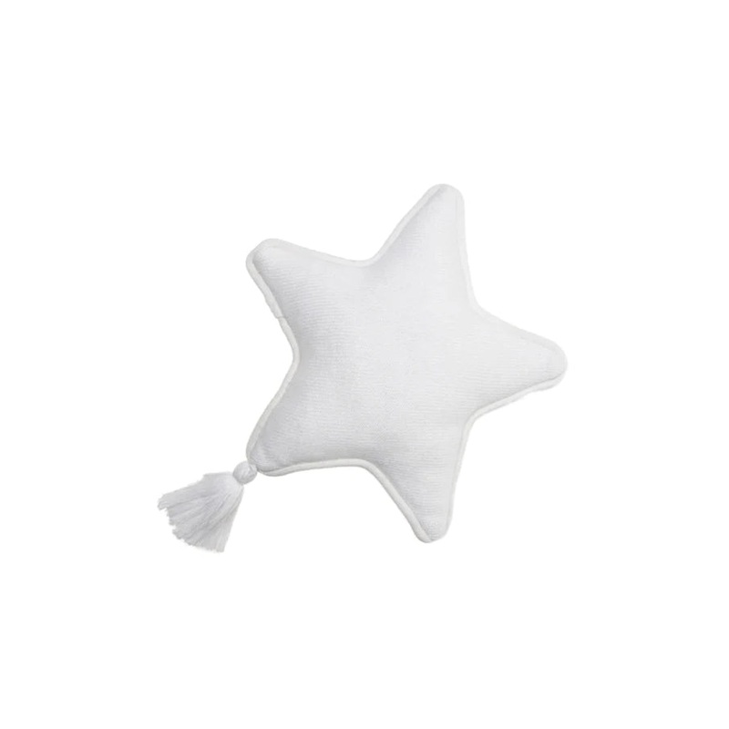 KNITTED CUSHION TWINKLE STAR IVORY