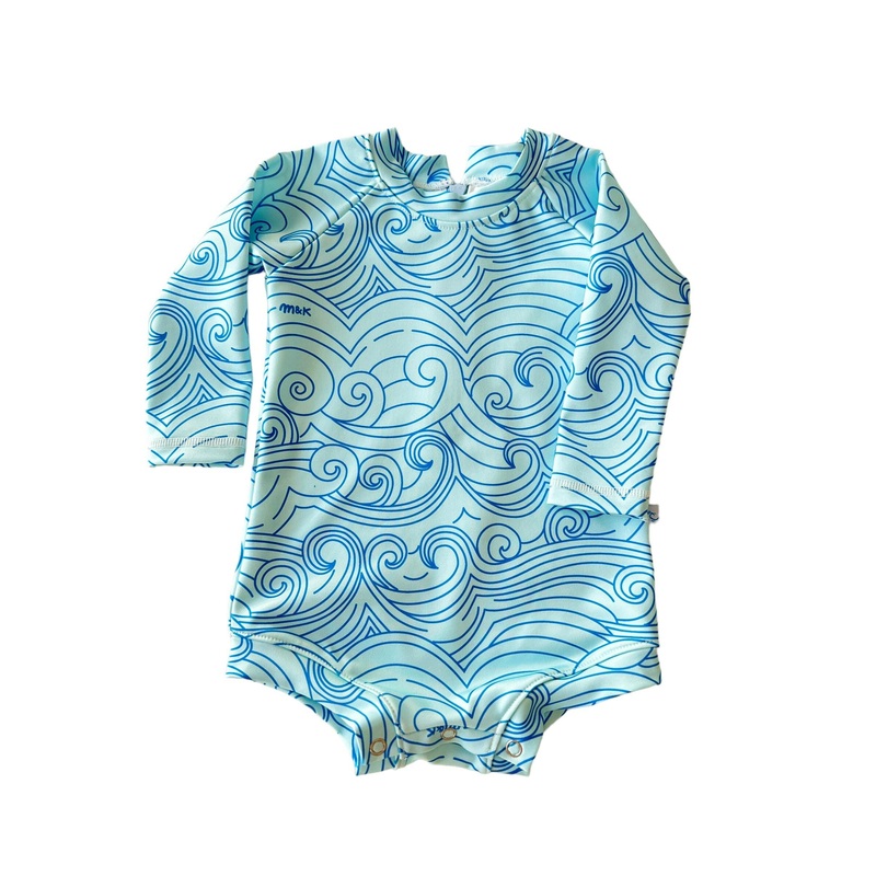 M&K WAVES KAI RASH GUARD ROMPER
