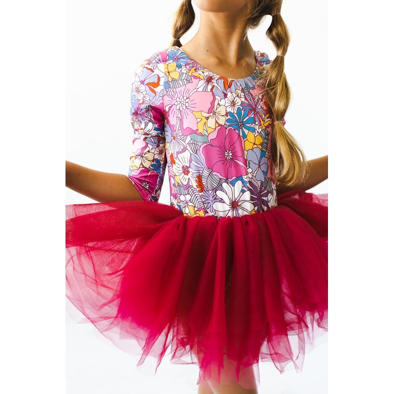 Mauve What’s Up Buttercup 3/4 Tutu Leotard