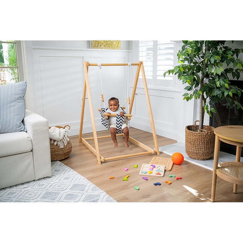 Spruce – Baby and Toddler Foldable Wooden Swing Set