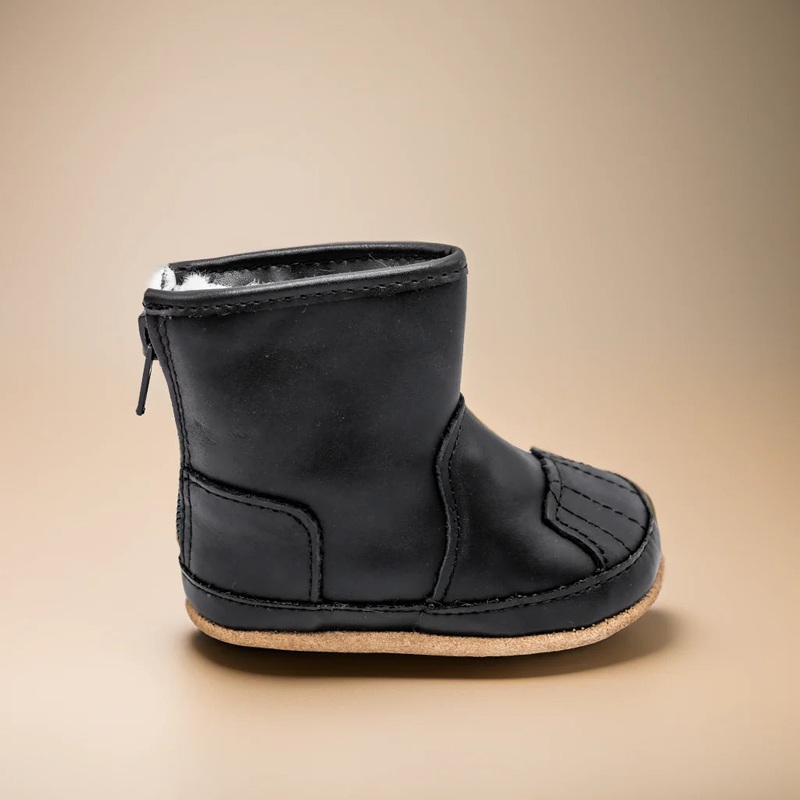 The Dexter Boot|Midnight {Premium Leather}|Dinosaur|2 (Original Non-Slip Soft Sole)|3 (Original Non-Slip Soft Sole)|4 (Original Non-Slip Soft Sole)|5 (Barefoot Sole)|6 (Barefoot Sole)|7 (Barefoot Sole)|8 (Barefoot Sole)|9 (Barefoot Sole)|10 (Barefoot Sole
