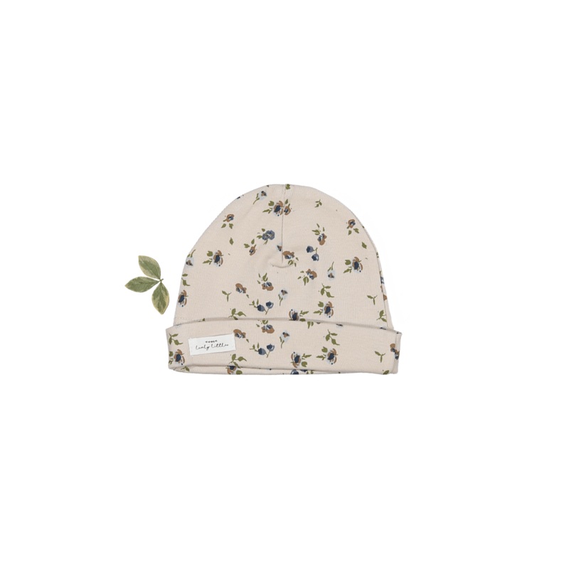 The Printed Hat – Floral Sand|0-3m|3-6m|6-12m|12-24m