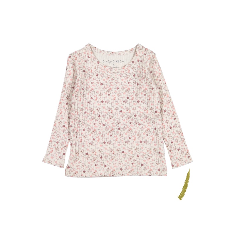 The Printed Long Sleeve Tee – Dusty Mauve Floral