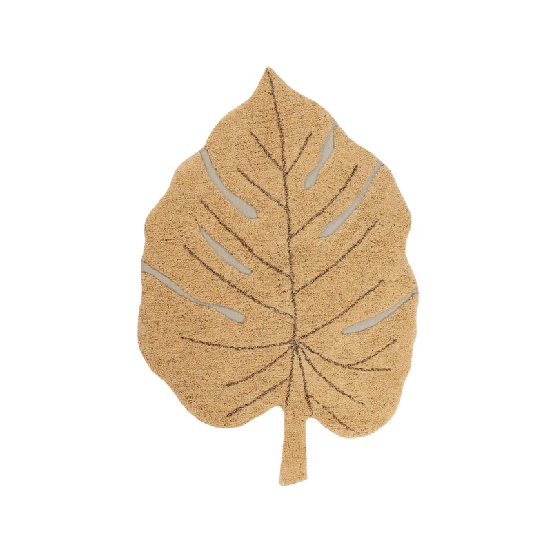 WASHABLE RUG MONSTERA HONEY|120 x 180 cm|Honey