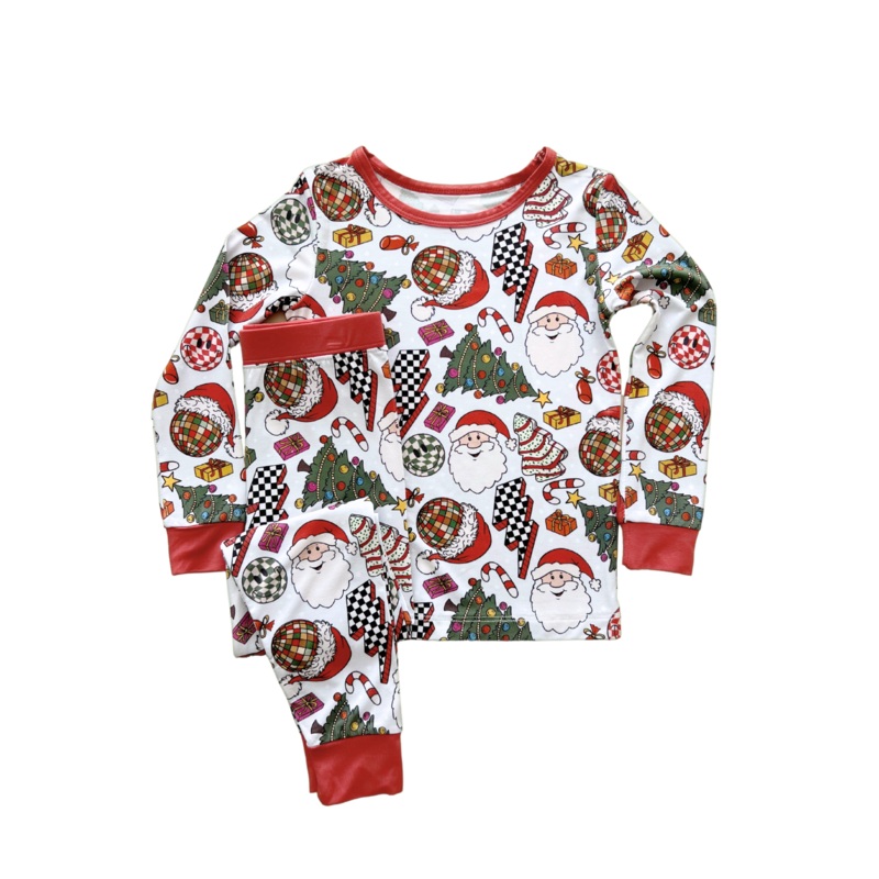 Bamboo Two Piece Set | Retro Christmas