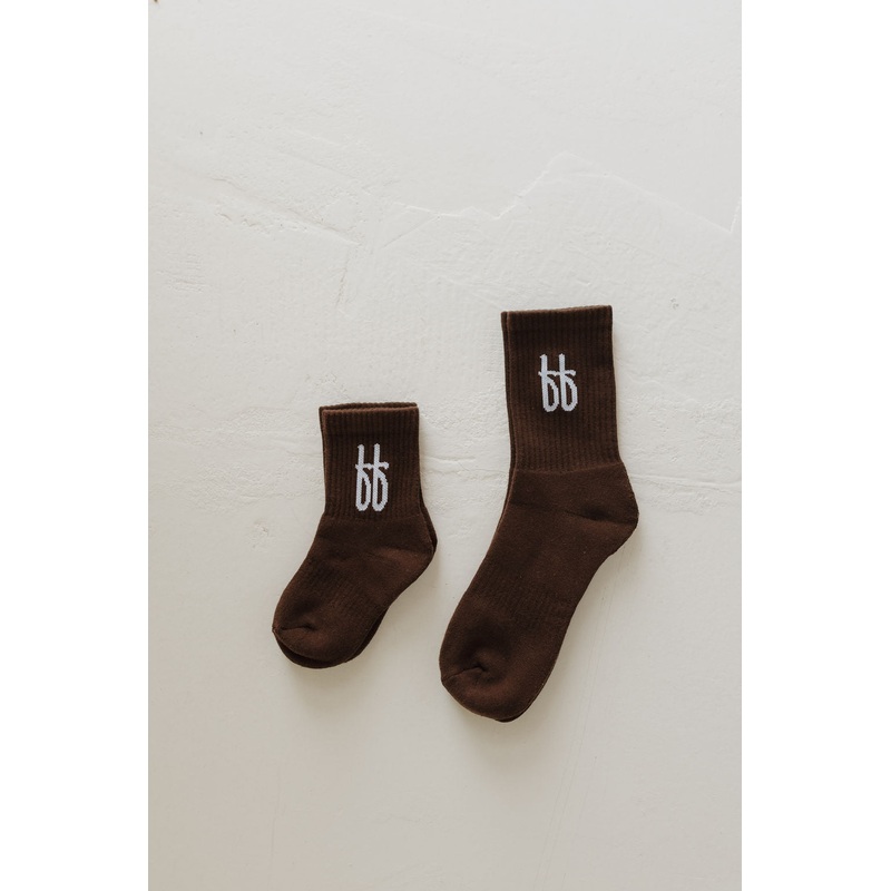 ff Crew Socks | Cocoa|Small (1-3 Years)|Medium (4-6 Years)|Large (7-9 Years)|X-Large (US 6-10)|XX-Large (US 7-13)