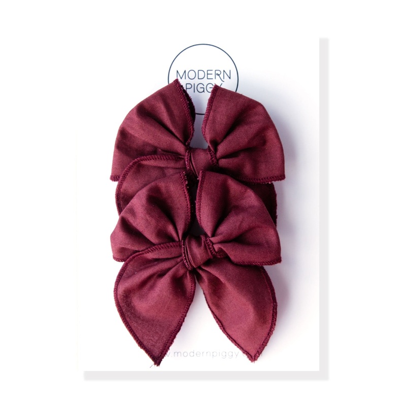 Garnet | Pigtail Set – Petite Party Bow