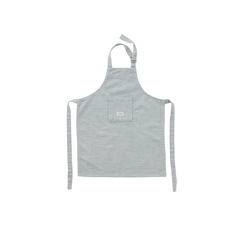 Gobi Apron Mini – White/Dusty Blue