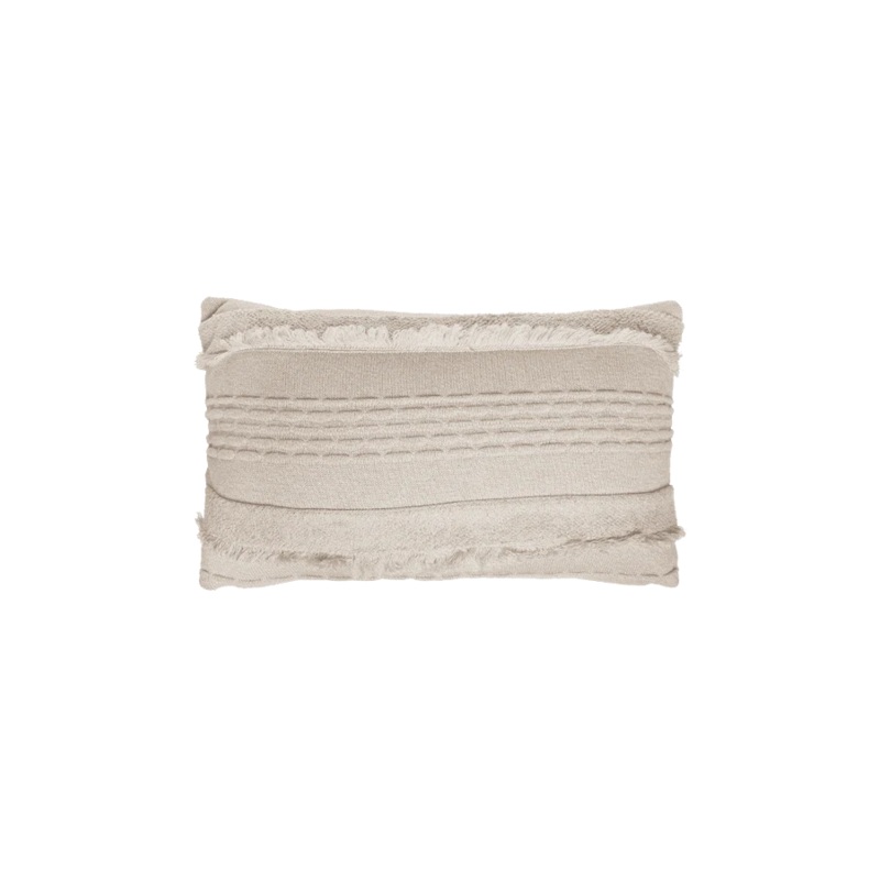 KNITTED CUSHION AIR DUNE WHITE