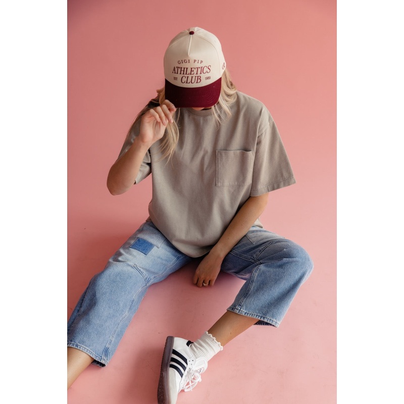 Layla Pocket Tee|Tan|S|M|L|XL