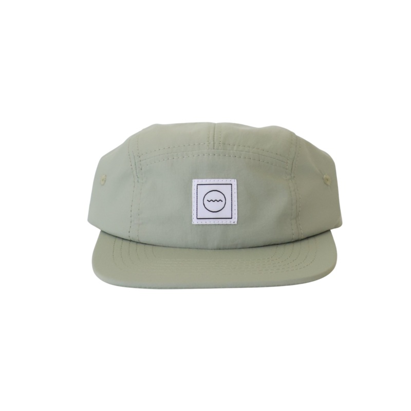 Nylon Five-Panel Hat in Sea Foam