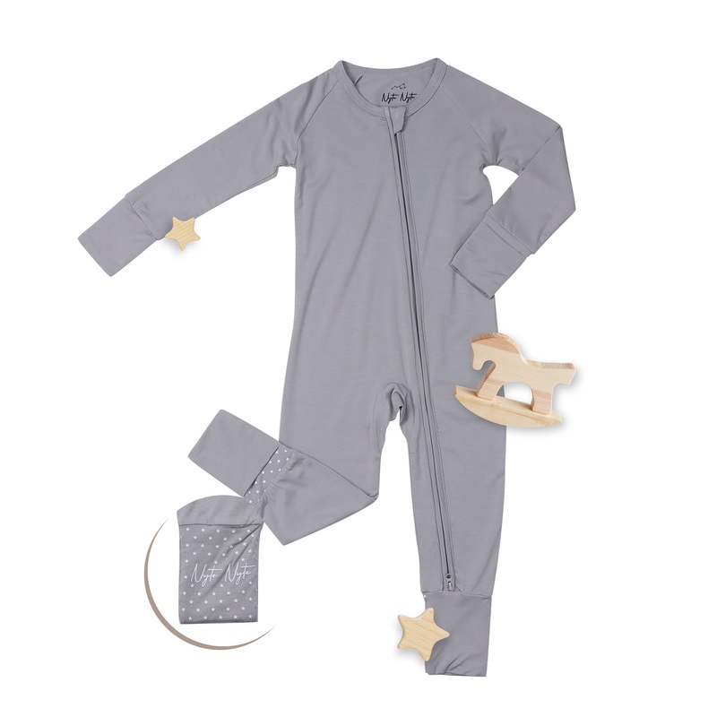Nyte Nyte Sleeper +COLORS|0-3|3-6|6-12|12-18|18-24|Fog|Gray|Bone|Rosy|Pinkberry|Sunny|Mint|Basil