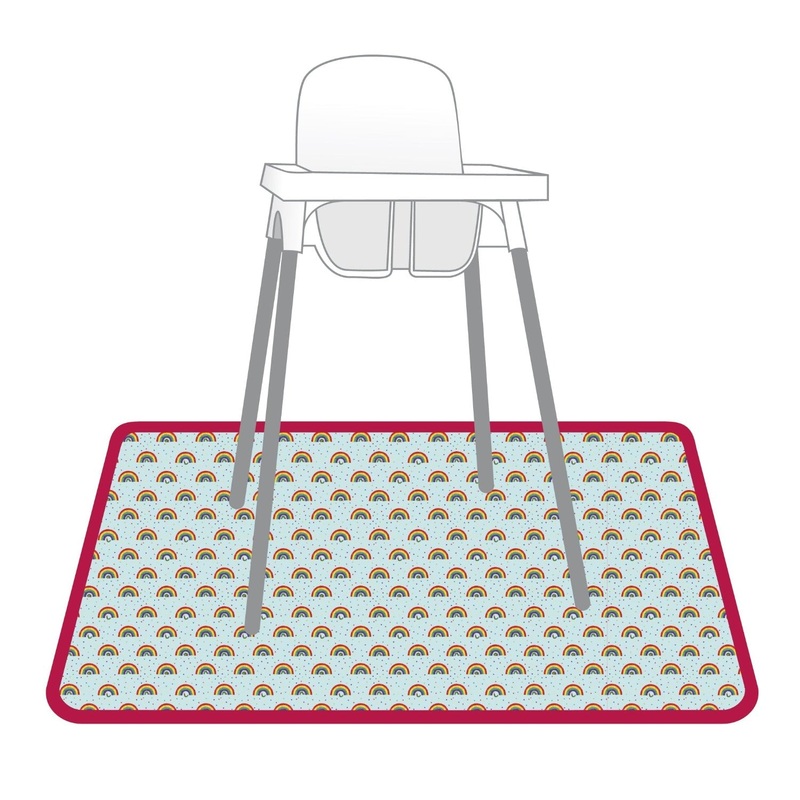 Rainbow Caterpillar Splash Mat – from the World Of Eric Carle – A Waterproof Catch-All for Highchair Spills and More!