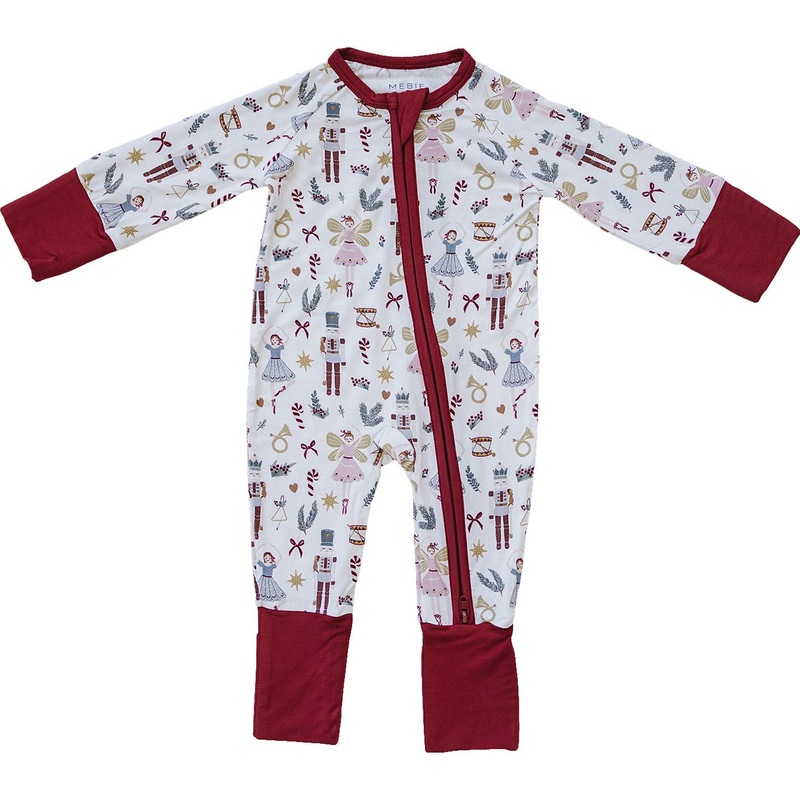 Red Nutcracker Bamboo Zipper|NB|0-3|3-6|6-12|18