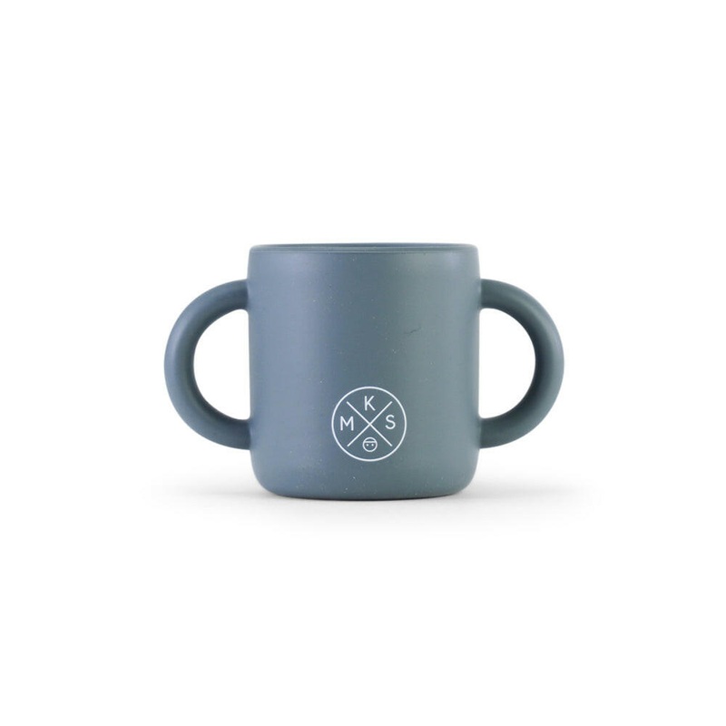 Silicone drinking cup for toddlers & kids Charcoal Grey
