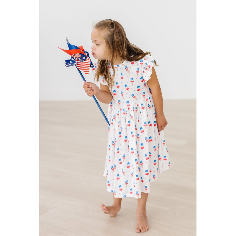 Summer Sweets Flutter Sleeve Twirl Dress