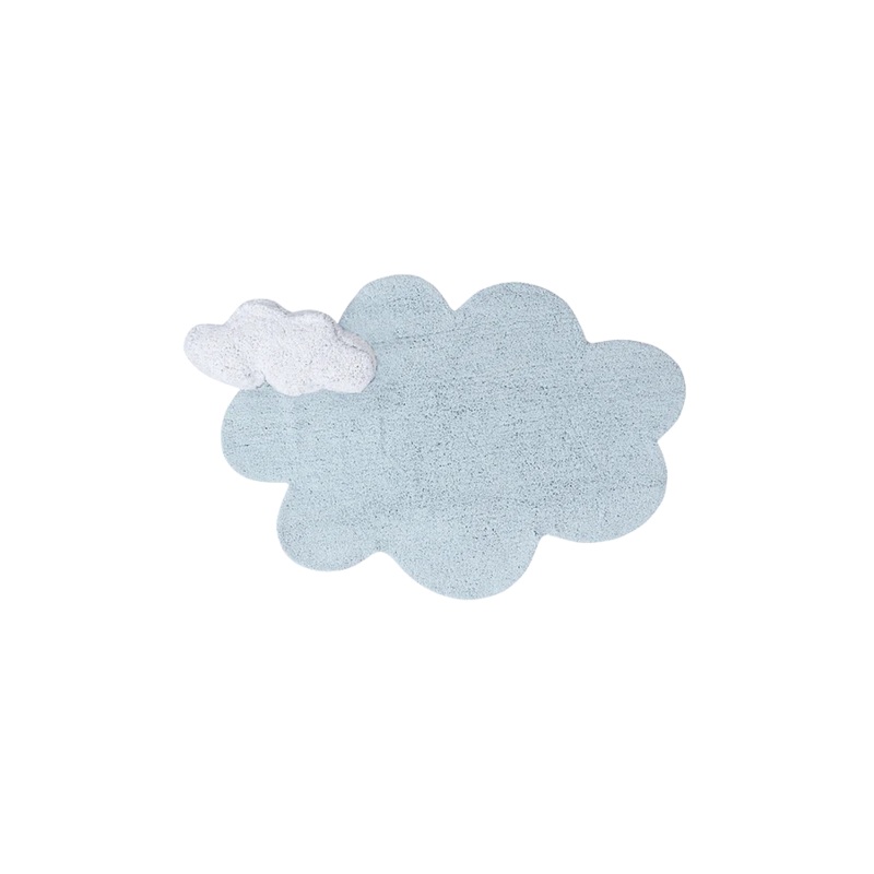 WASHABLE RUG PUFFY DREAM BLUE|110 x 170 cm|Blue