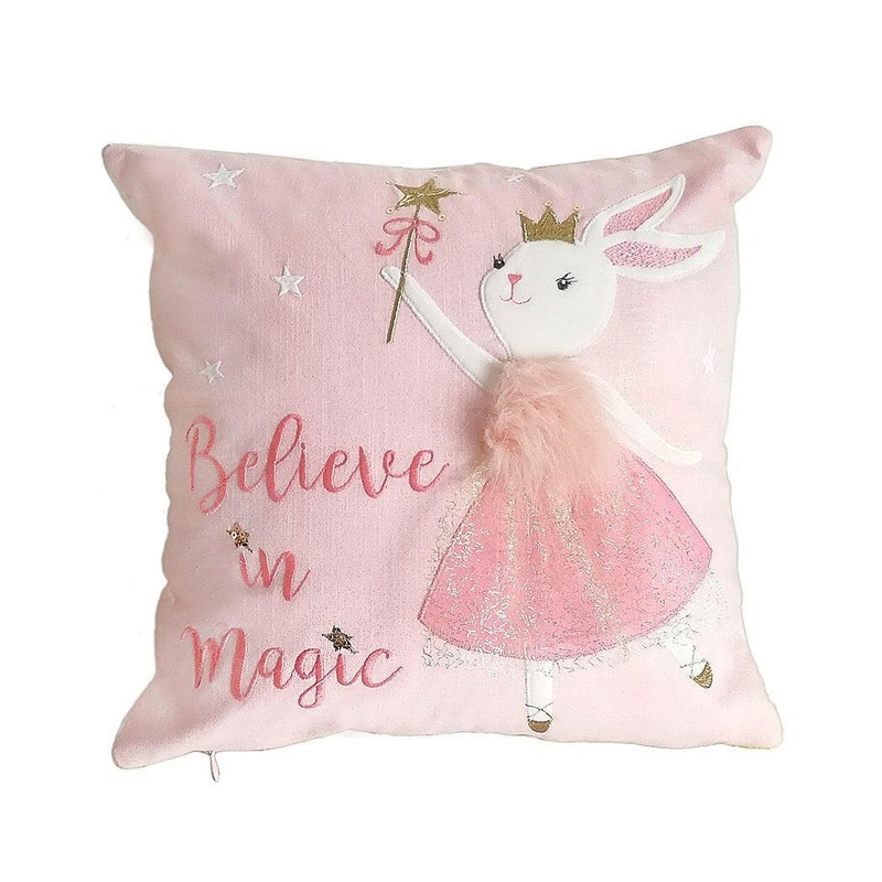 Whimsical ‘Believe In Magic’ 3D Decorative Pillow