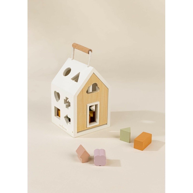 Wooden Shapes Sorting House