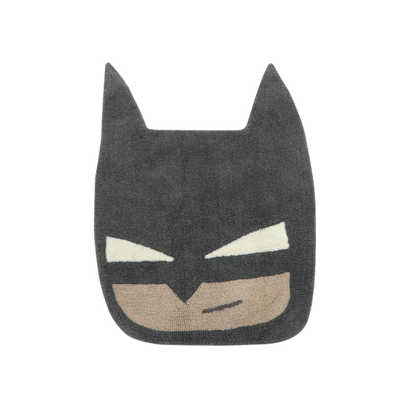 WOOLABLE RUG BATBOY|120 x 90 cm|Charcoal|Misty Rose|Natural