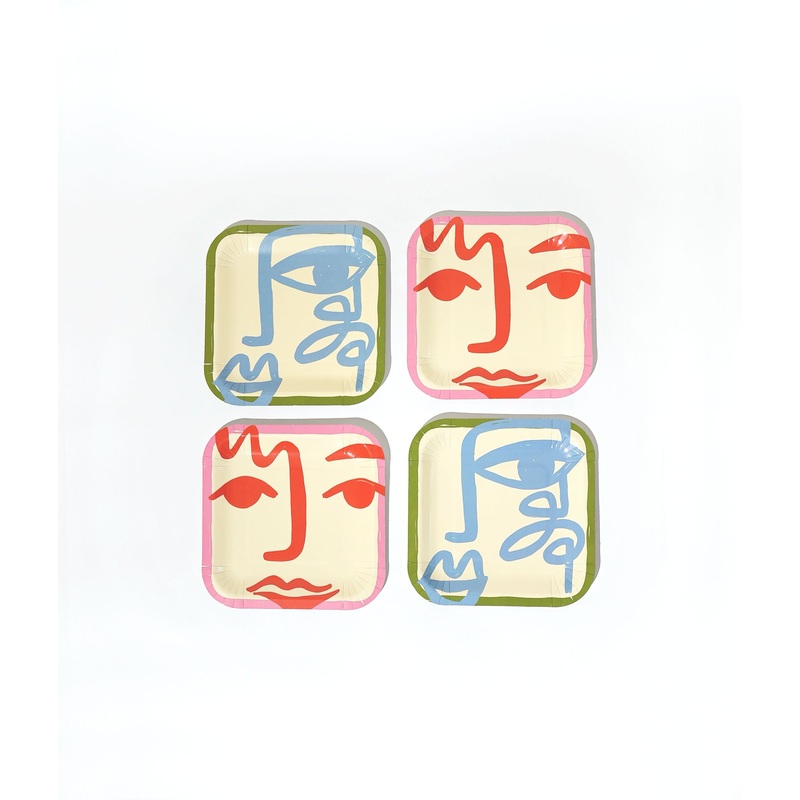 Art Party Dessert Plates (x 12)