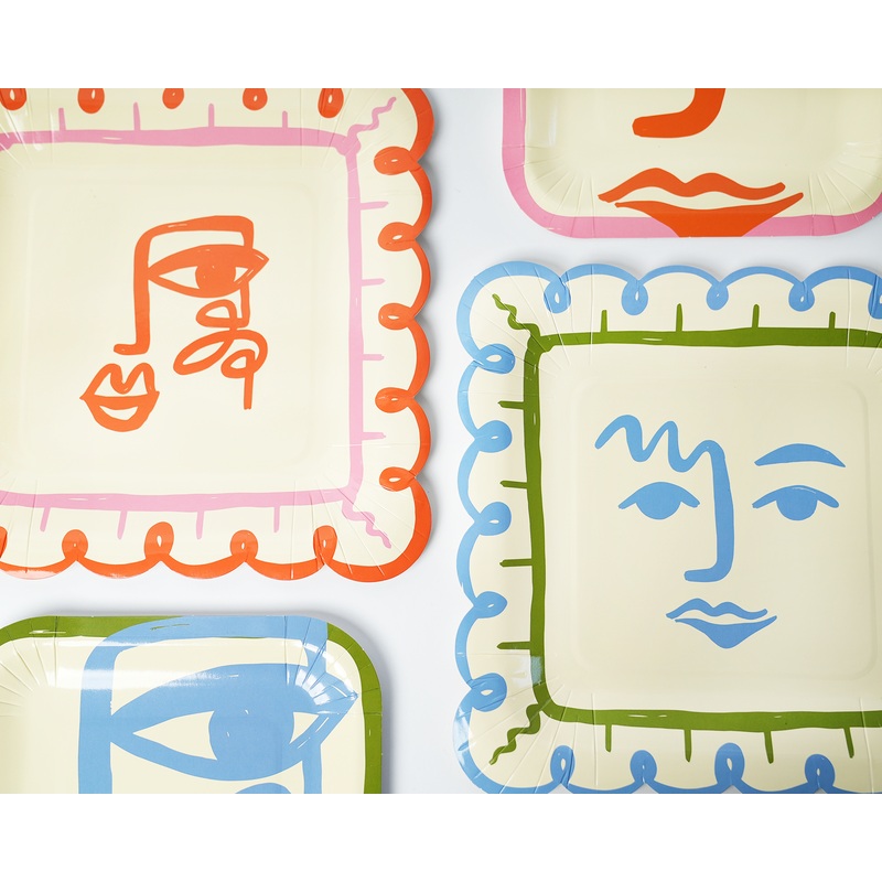 Art Party Dinner Plates (x 12)