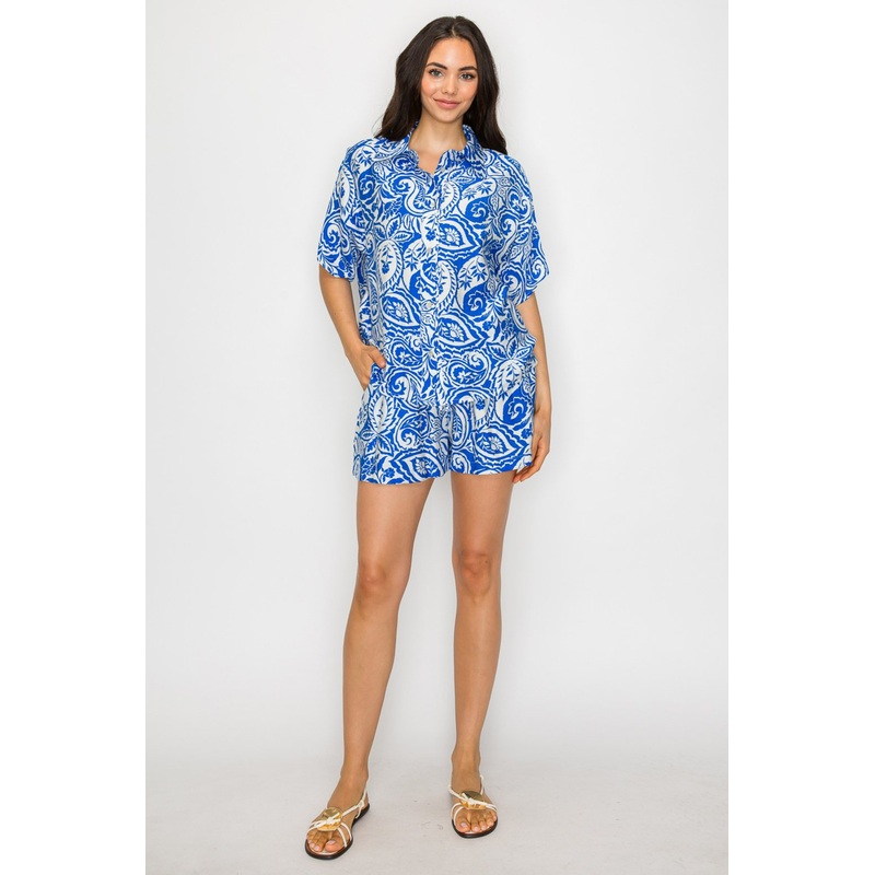 Athena Blue Paisley Set|Athena Blue Paisley|XS|S|M|L