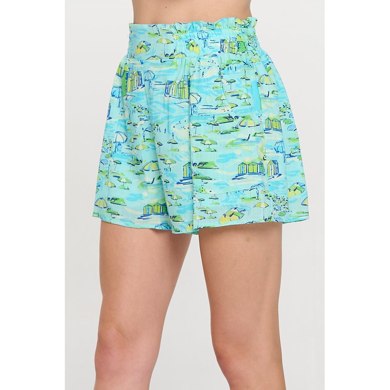 Azure Shoreline Shorts|Azure Shoreline|XS|S|M|L