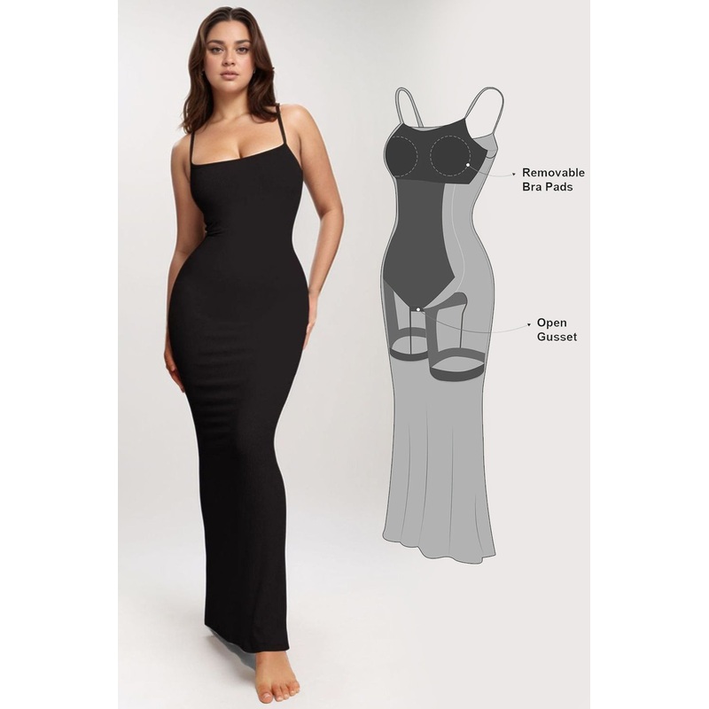 Basic Bae Built-In Shapewear Sleeveless Maxi Dress