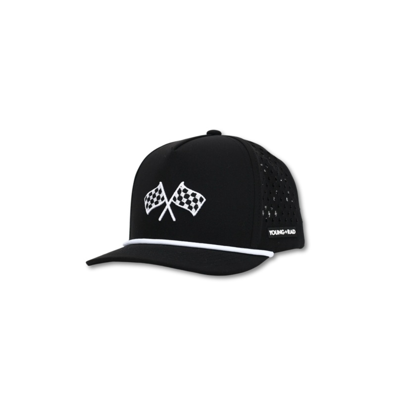 BLACK FINISH LINE ADVENTURE SNAPBACK // WATER-RESISTANT