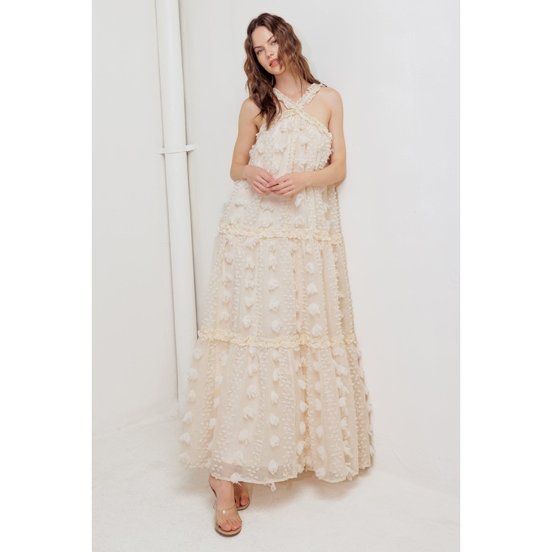 CLOUD NINE GOWN WOVEN ANKLE DRESS