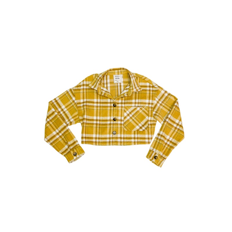 Clueless Moment Shacket|Mustard|S|M|L