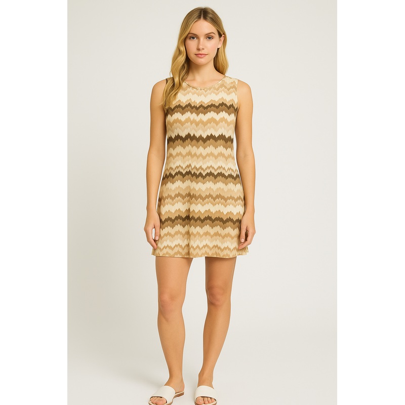 Hailey Chevron Mini Dress|S|M|L