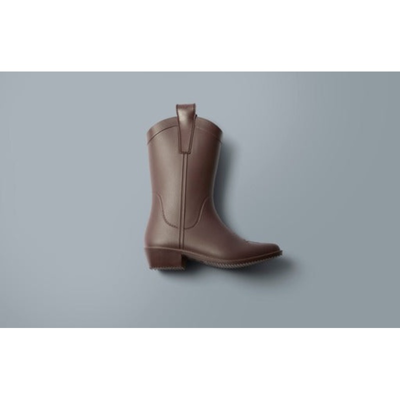 Rustic Brown ADULT All Weather Rubber Cowboy Boots