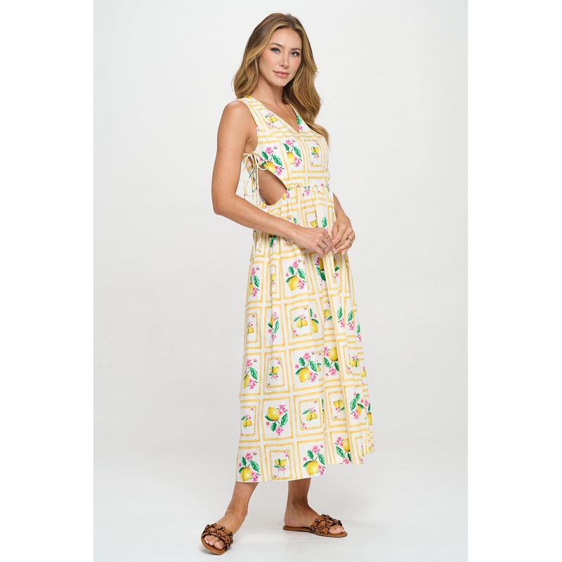 Santorini Citrus Maxi Dress|Santorini Citrus|XS|S|M|L