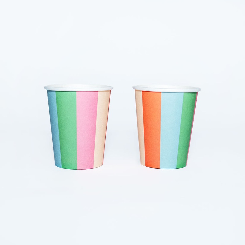 Striped Paper Cups (x 12) – Striped Collection
