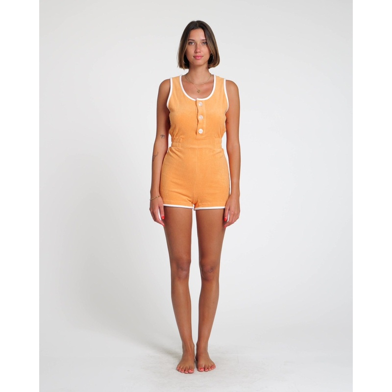 Terry Romper (Orange Poppy)|24|26|28|30|32|34