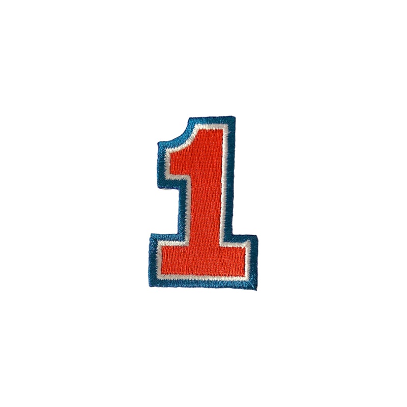 #1 Embroidered Patch