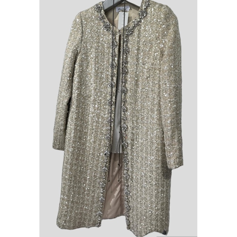 Bingbing Sequin Coat With Embellishments @ Foravi