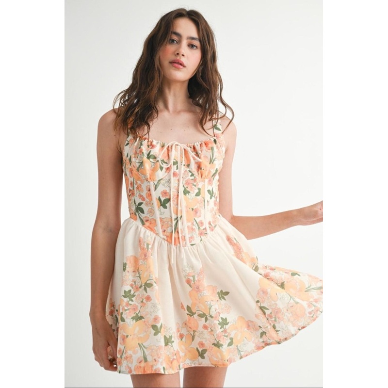 Floral Mini Dress|Multicolor|S|M|L