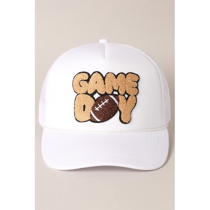 Football Game-Day Trucker Hat|White|ONE_SIZE