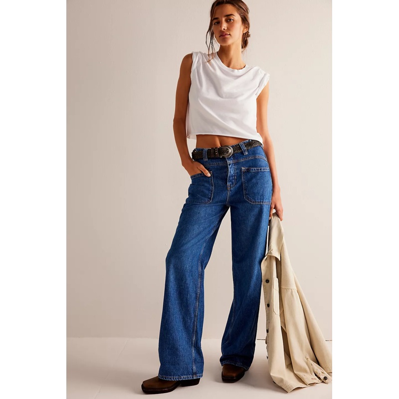 Free People Palmer Cuffed Jeans